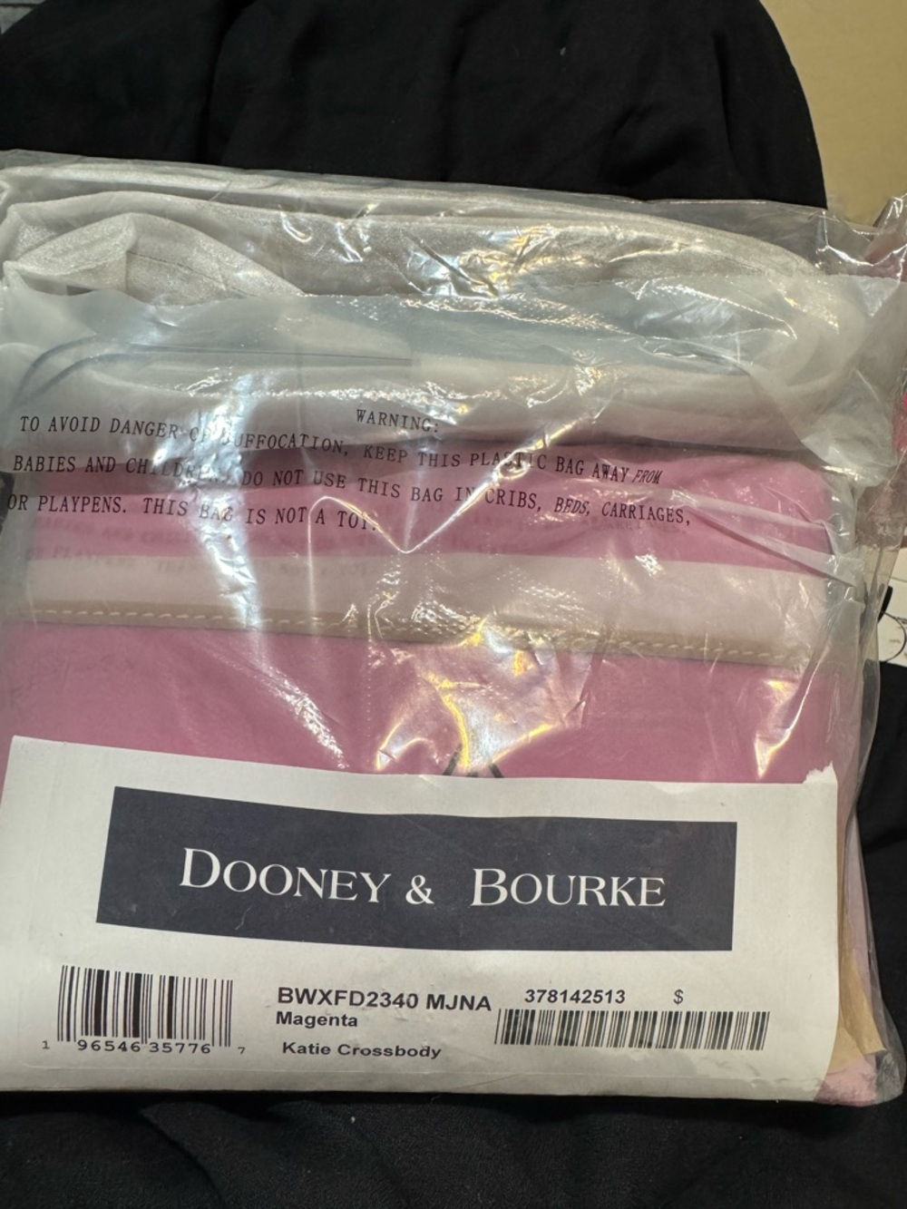 Dooney & Bourke PINK Leather Crossbody Bag NWT B35